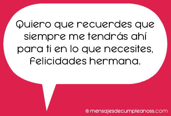 felicitaciones hermana cumpleaños