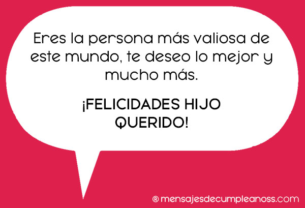 feliz cumpleaños hijo